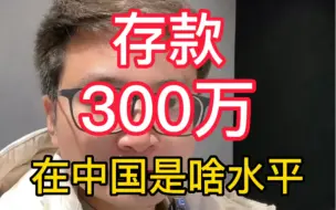 Video herunterladen: 存款300万，在中国是啥水平