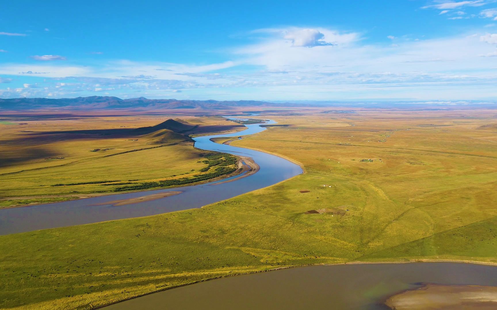 【4k素材】航拍若尔盖九曲黄河第一湾