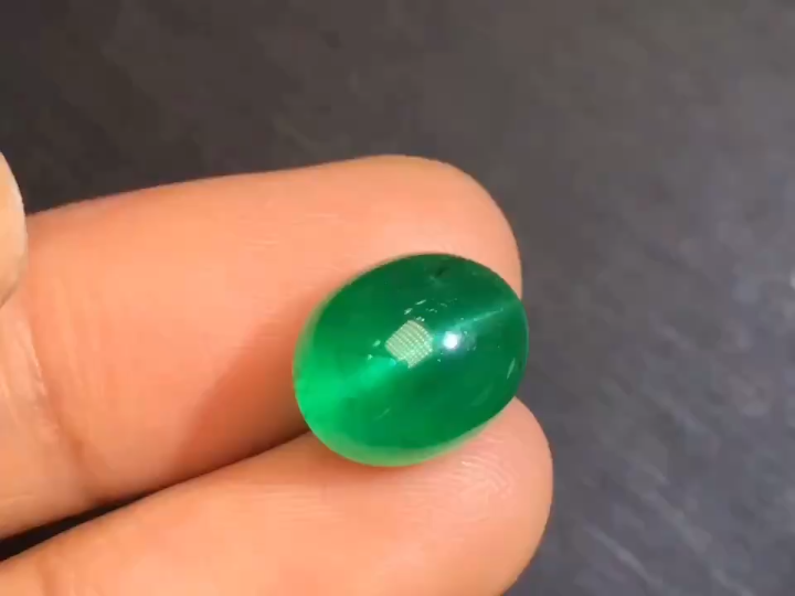 儒翌7.2ct天然祖母绿猫眼