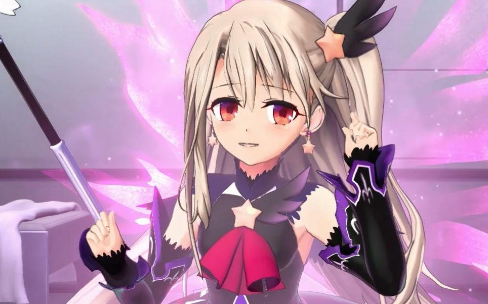 【fgo街机】伊莉雅 圣约灵衣 my room标题界面动作展示_哔哩哔哩 (゜