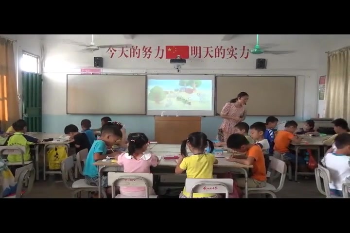 [图]冀教版小学数学一年级上册五 10以内的加法和减法5以内的加法和减法同一个加法问题可以写出两个算式-潘老师_优质课教学视频(配课件教案)