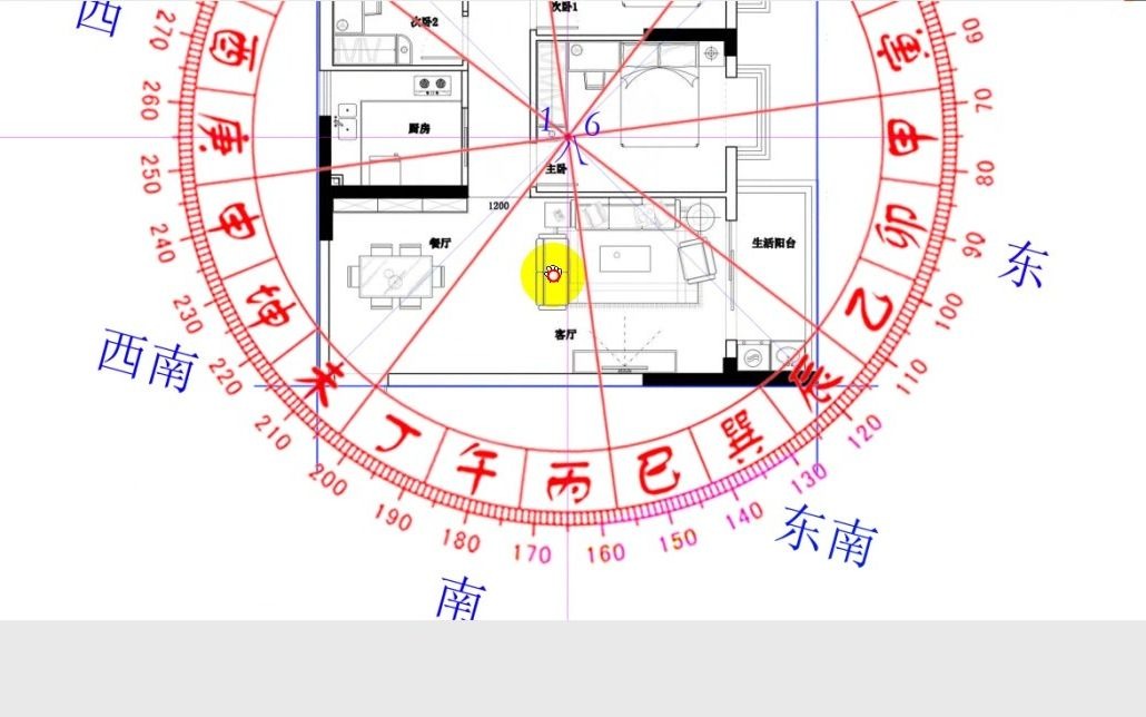 [图]0908-庚山甲向下卦坐西朝东户型内局如此配置主20年兴旺慎防色情之灾