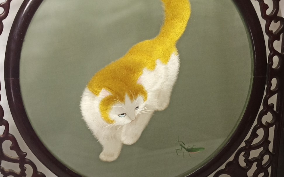 双面绣代表作猫图片