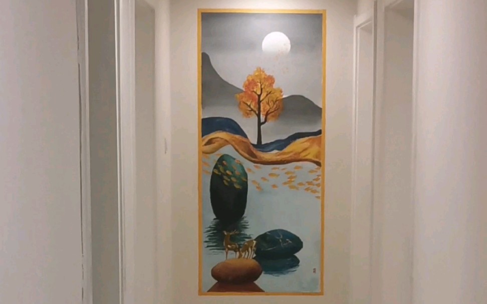 墙绘-玄关画 你家的玄关需不需要画啊_哔哩哔哩_bilibili