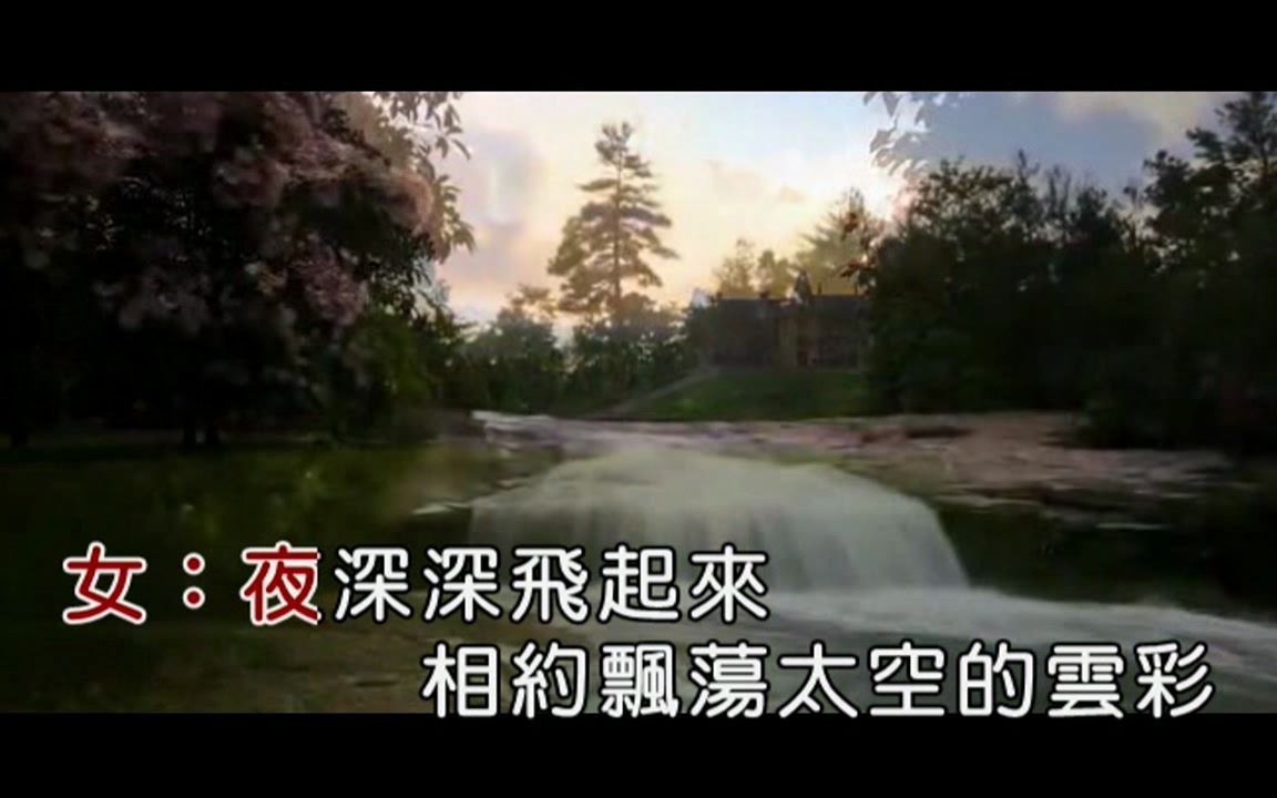 含月,海天《夜深深飞起来》MTV国语KTV完整版哔哩哔哩bilibili