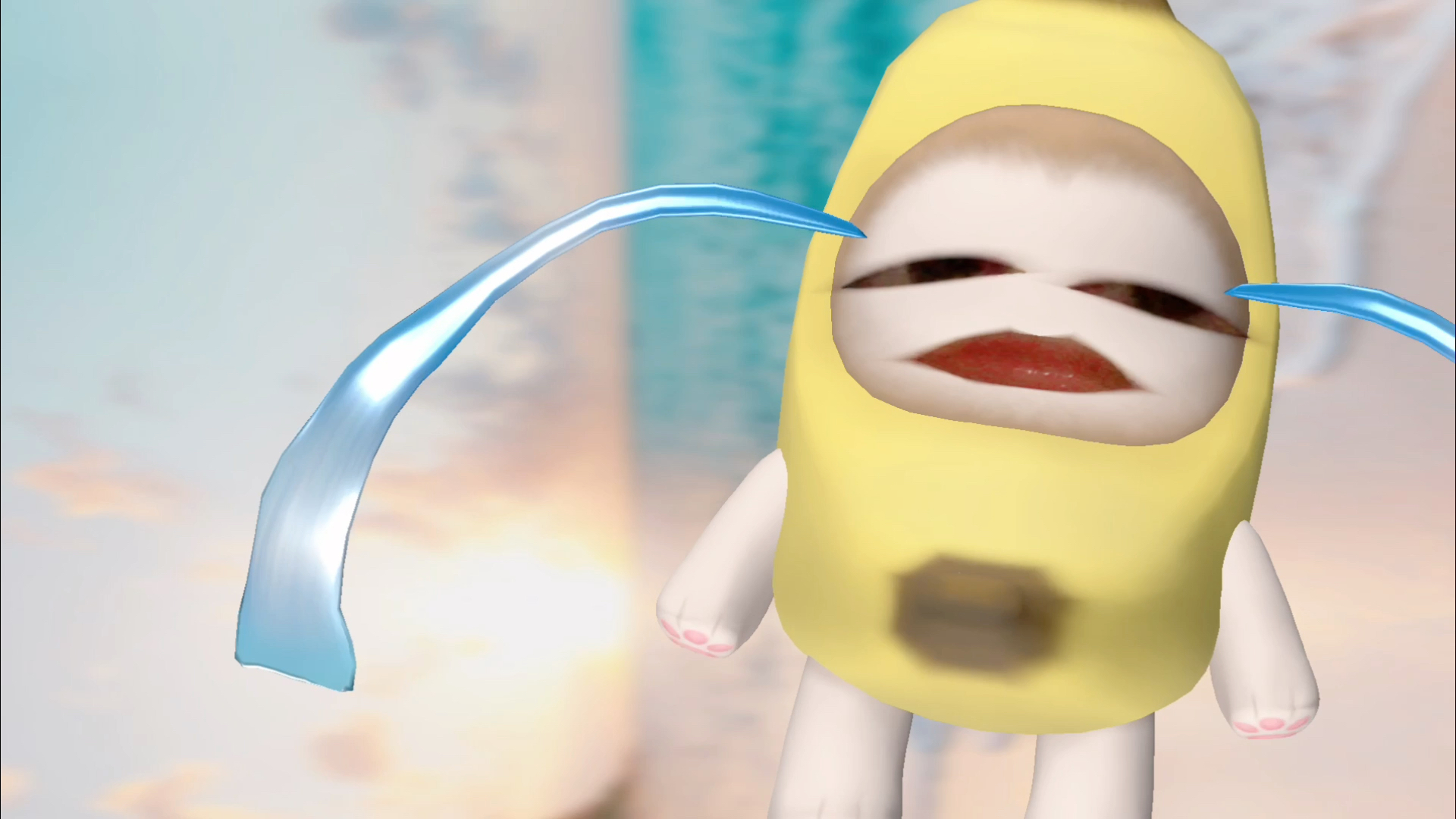 香蕉猫为什么哭,因为她很难过!