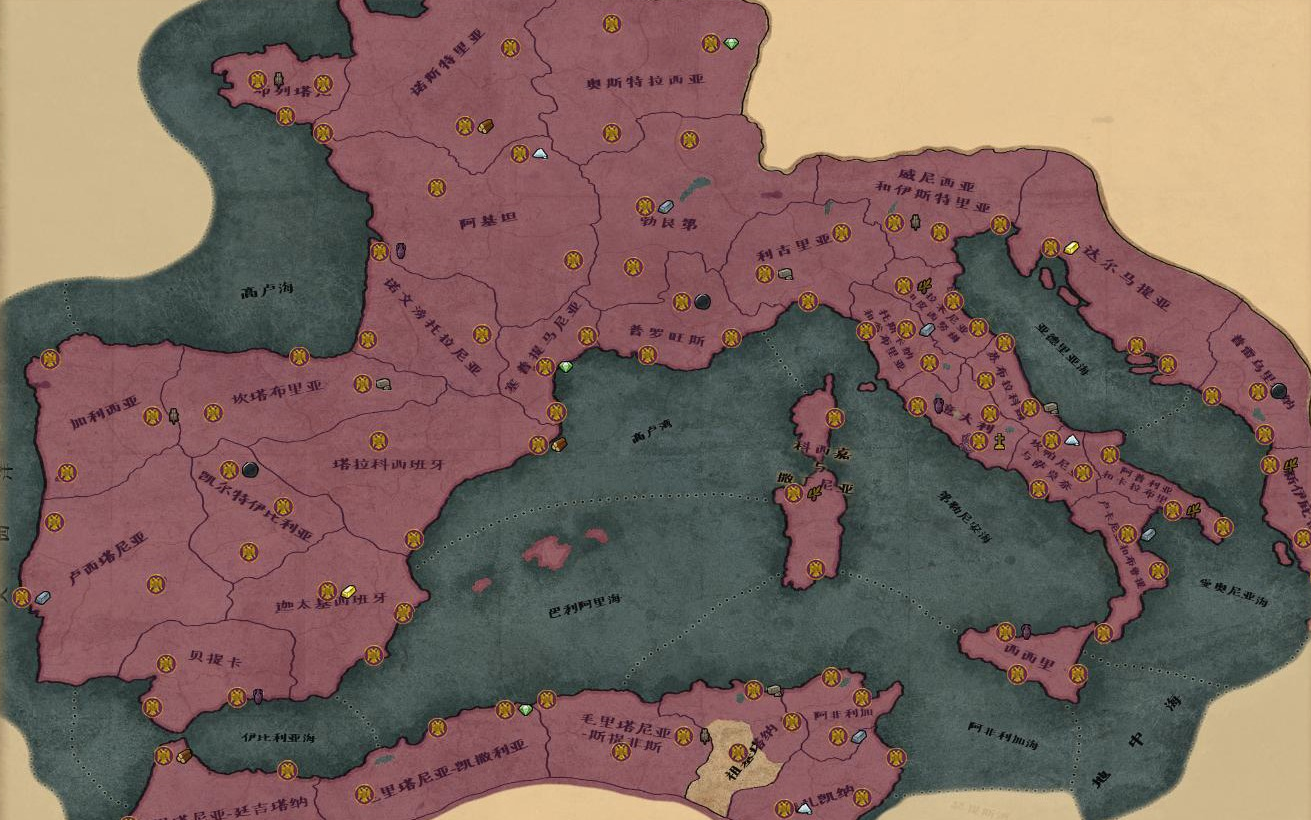 罗马全面战争地图全开图片