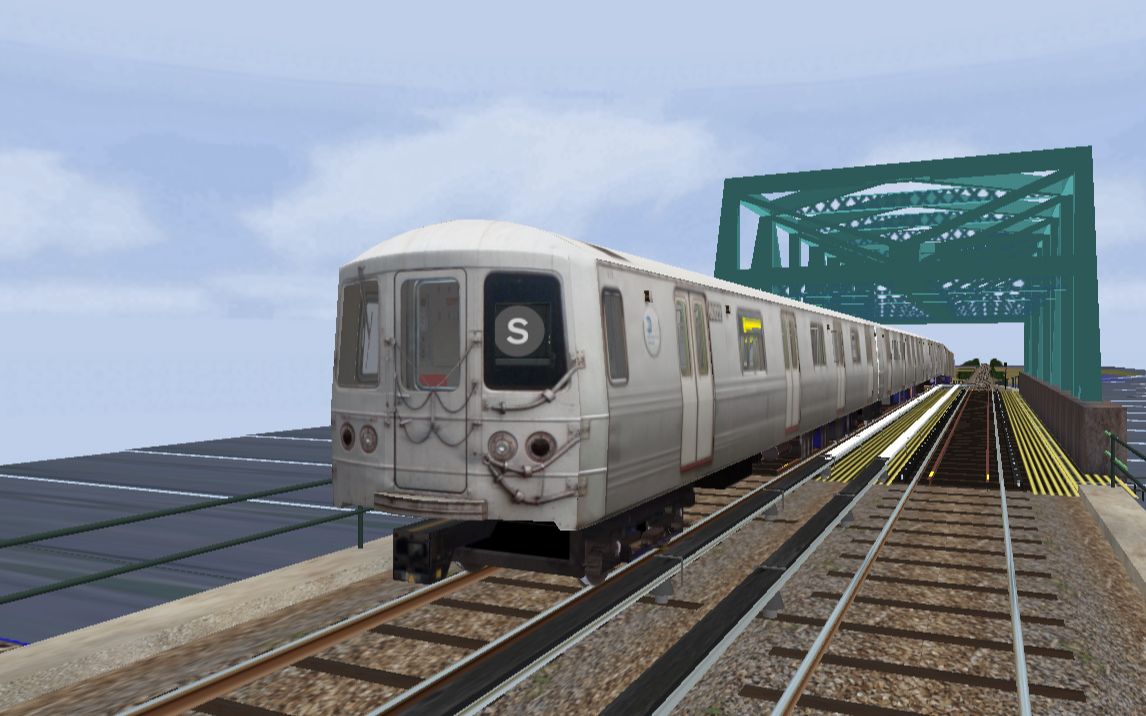 【openbve/pov】纽约地铁洛克威公园接驳线(宽水道~洛克威公园)前方