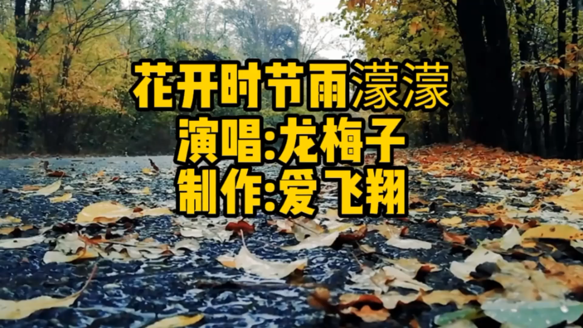 [图]龙梅子一首《花开时节雨濛濛》花开的时节风起云涌，天空雨也濛濛