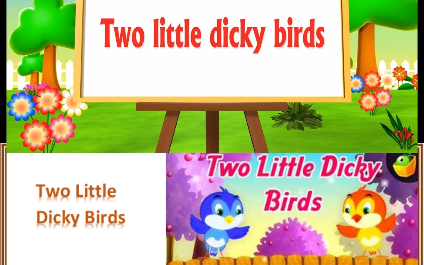 两只小笨鸟 Two little bicky birds 传统儿歌 英语儿歌 英文儿歌哔哩哔哩bilibili