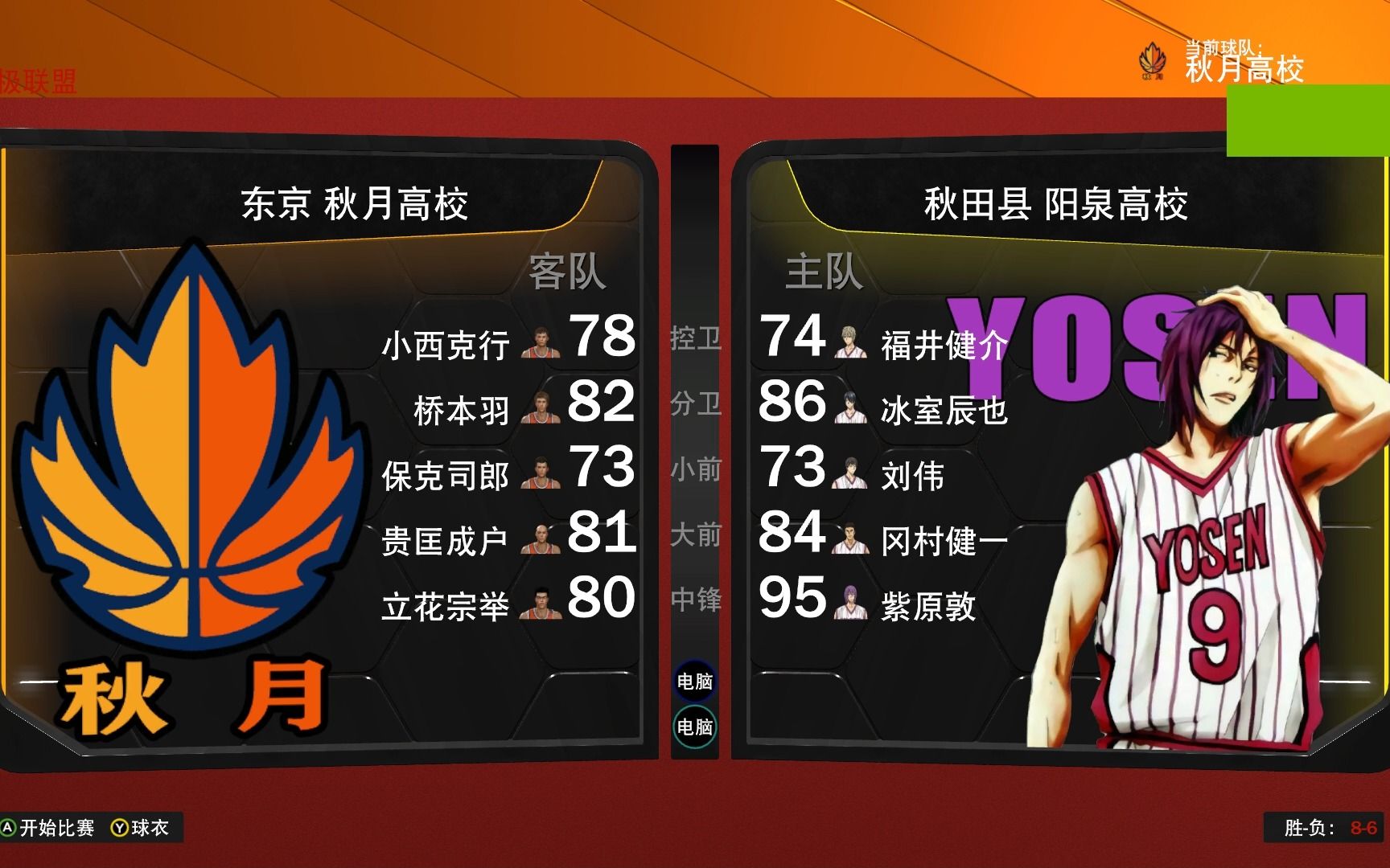 【NBA2K22】新季后赛 第四场 阳泉VS秋月 比赛日1哔哩哔哩bilibili