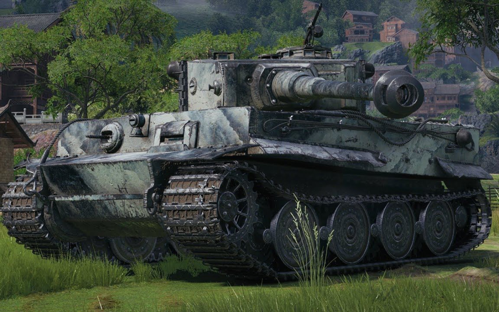 坦克世界虎式坦克精彩对局,10000 伤害,翻盘日常_哔哩