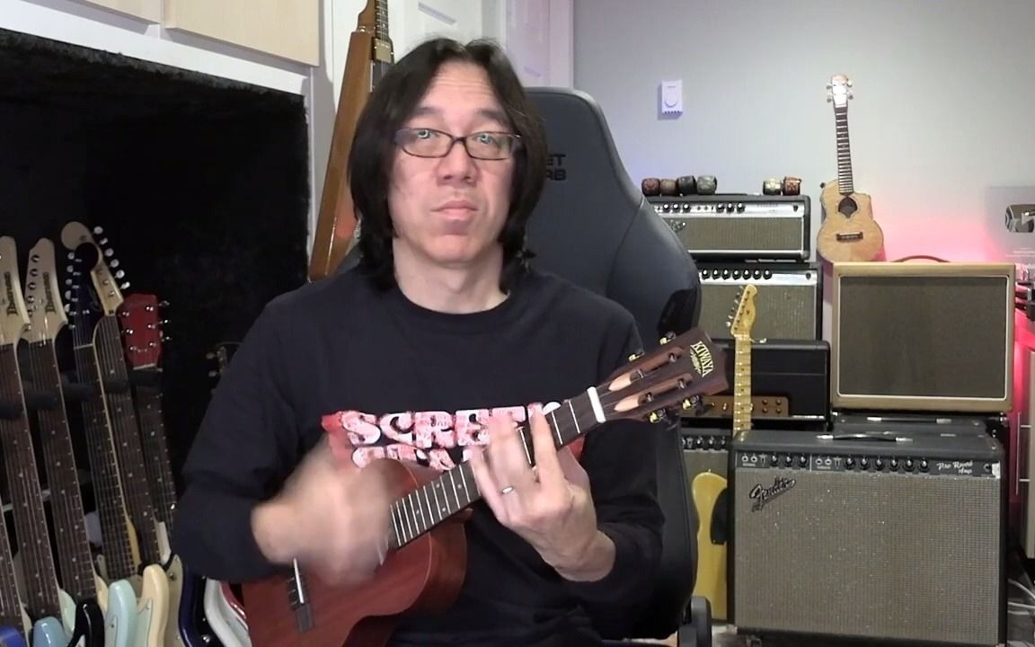 尤克里里指弹大佬伯克利老师用尤克里里弹funk