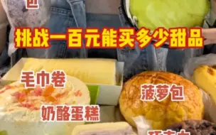 Download Video: 【咸鱼巨下饭】芋泥雪贝，冰乳酪蛋糕，老奶油蛋糕，榴莲千层，毛巾卷，肉松面包，菠萝包，熔岩巧克力，蓝莓面包，芒果奶油包