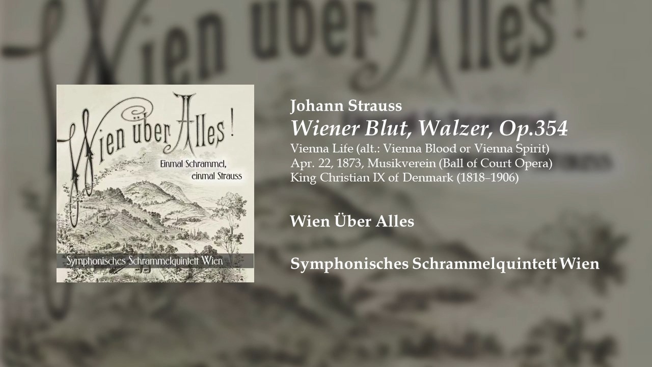 【室内乐改编】Wiener Blut, Walzer, op. 354  Johann Strauss哔哩哔哩bilibili