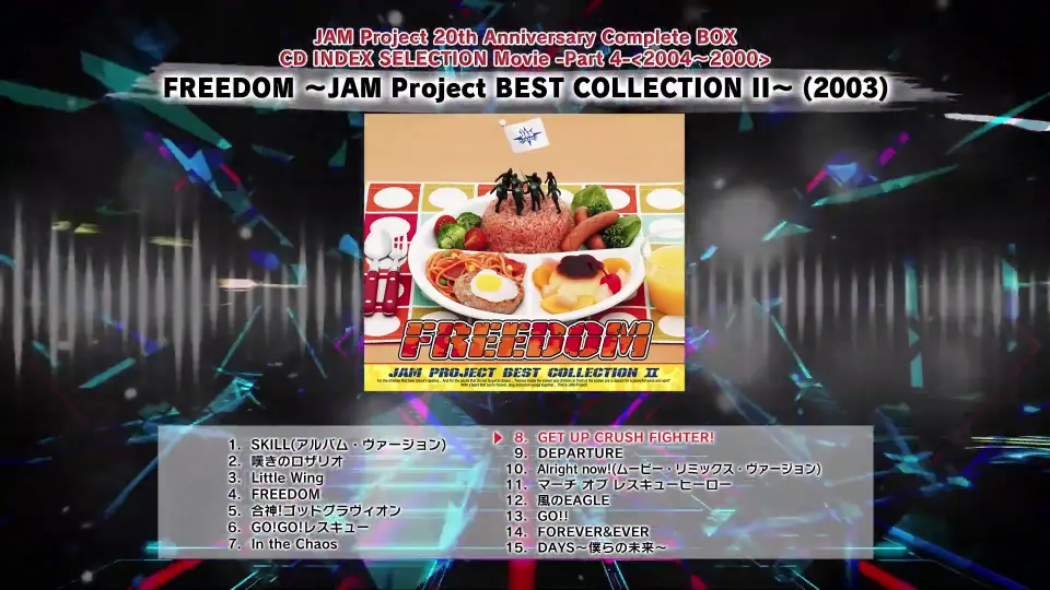 JAM Project 20th Anniversary Complete BOX CD INDEX SELECTION Movie