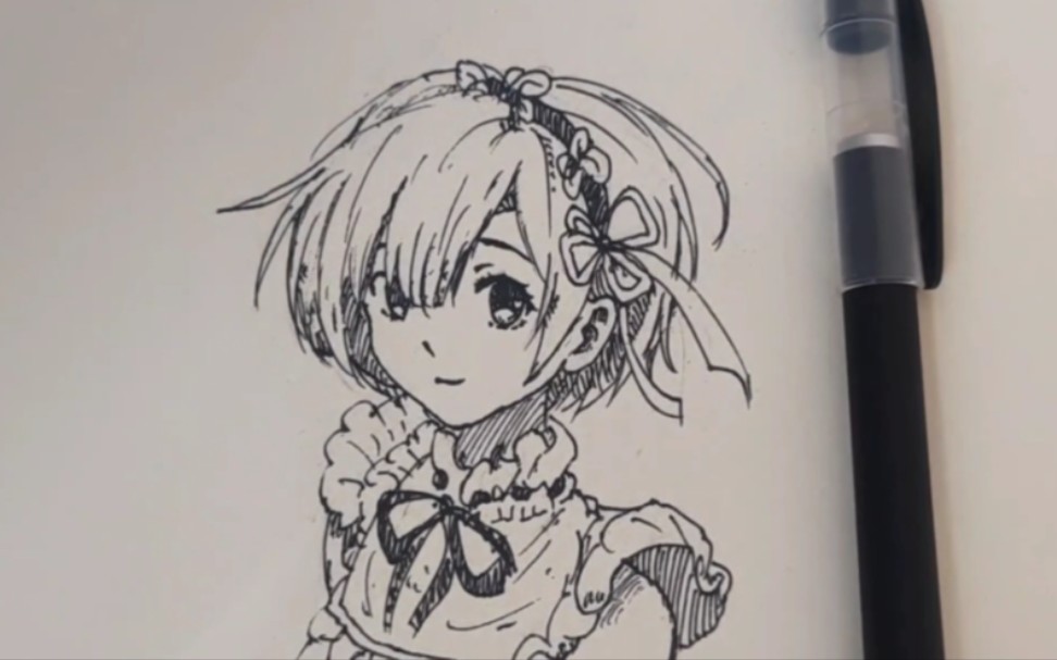 画一只小蕾姆