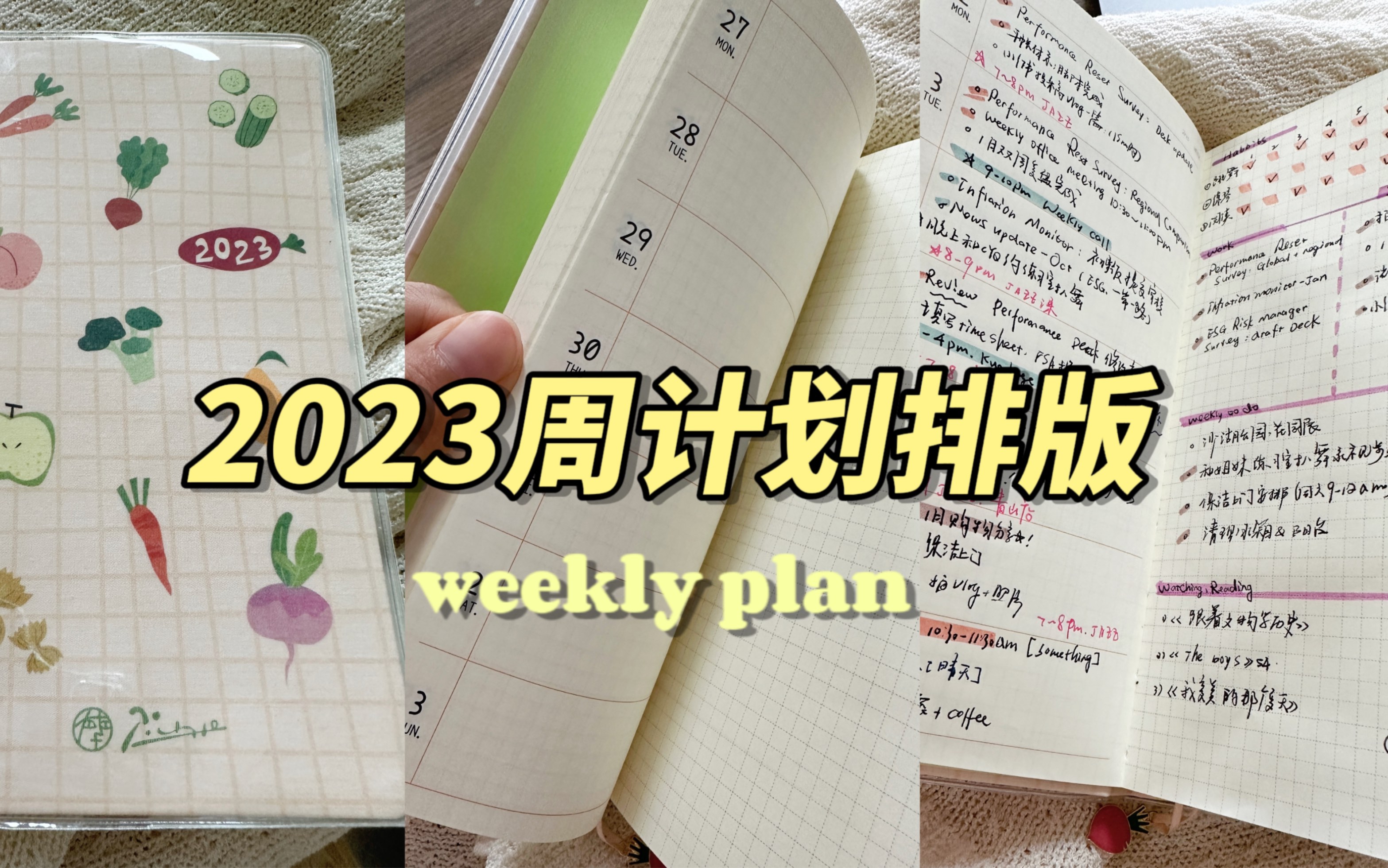 2023周计划手帐模板𐟓’极简weeks体系 页面详解~自律高效日程本✨哔哩哔哩bilibili