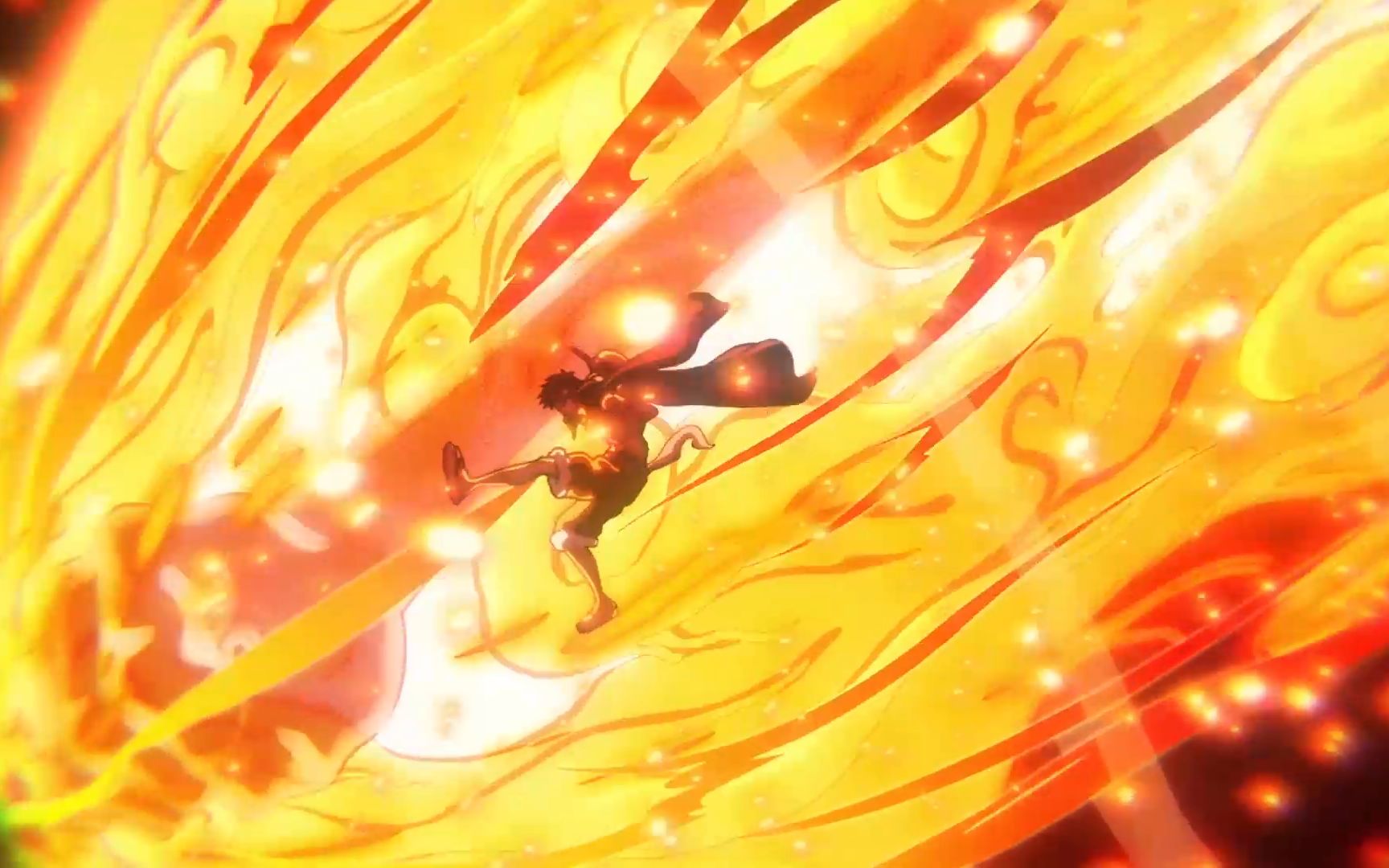 路飞最燃一拳,业火拳枪!那个男人离顶点越来越近了!