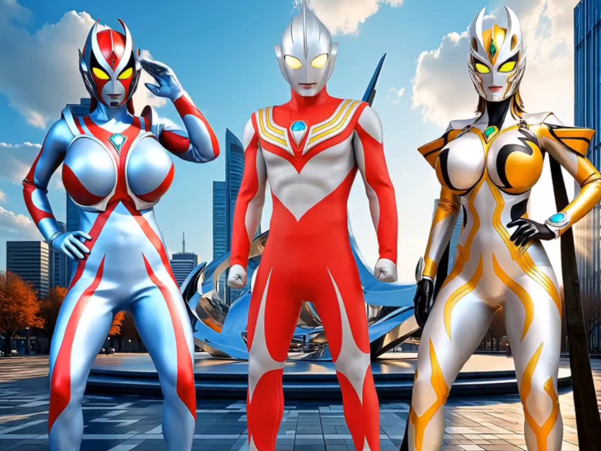 迪迦和卡蜜拉战斗