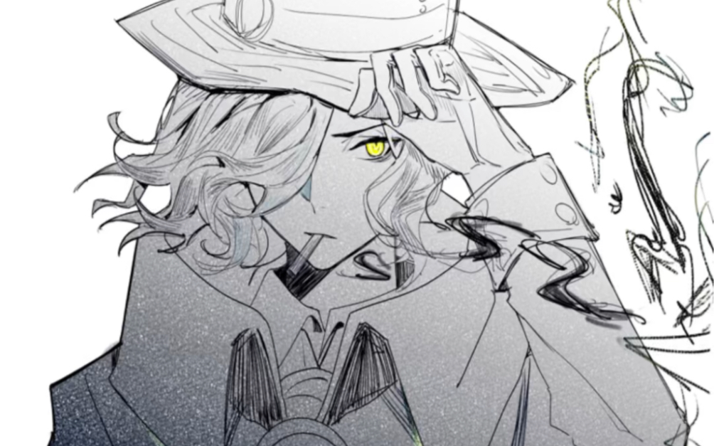 绘画过程·fgo·岩窟王|完全不会画男人