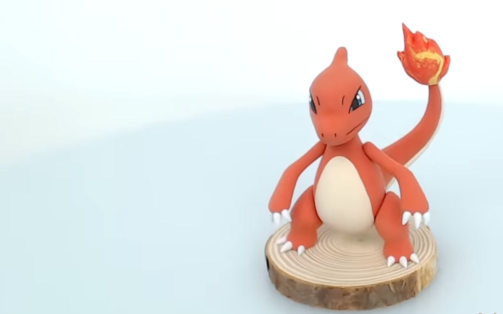 【搬运】【粘土宝可梦】火恐龙是火属性宝可梦 - 宝可梦粘土艺术!
