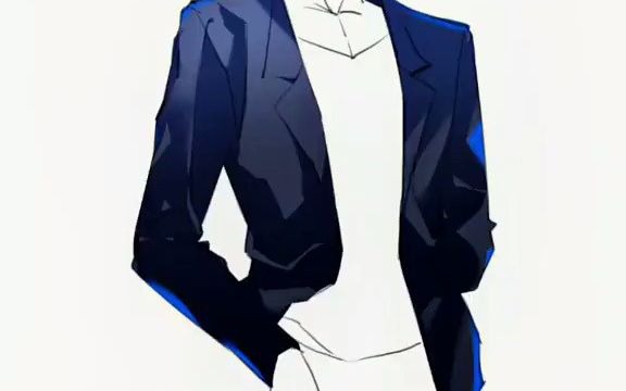 【绘画案例课程】绘画漫画人物西装的画法 新手练习绘画第一步干什么