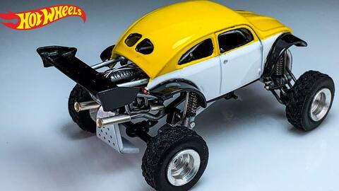 JDP改造风火轮- 全悬挂带转向越野甲壳虫- Jakarta Diecast Project_哔