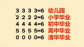 趣味数学：添符号，难度从幼儿园到清华大学，你能做出几个？