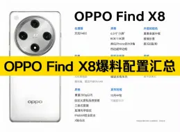 Télécharger la video: OPPO Find X8爆料配置汇总来了，真实性需等官方发布为准。有一说一，若是真的话，大家觉得这样的配置怎么样？欢迎大家在评论区留言讨论！