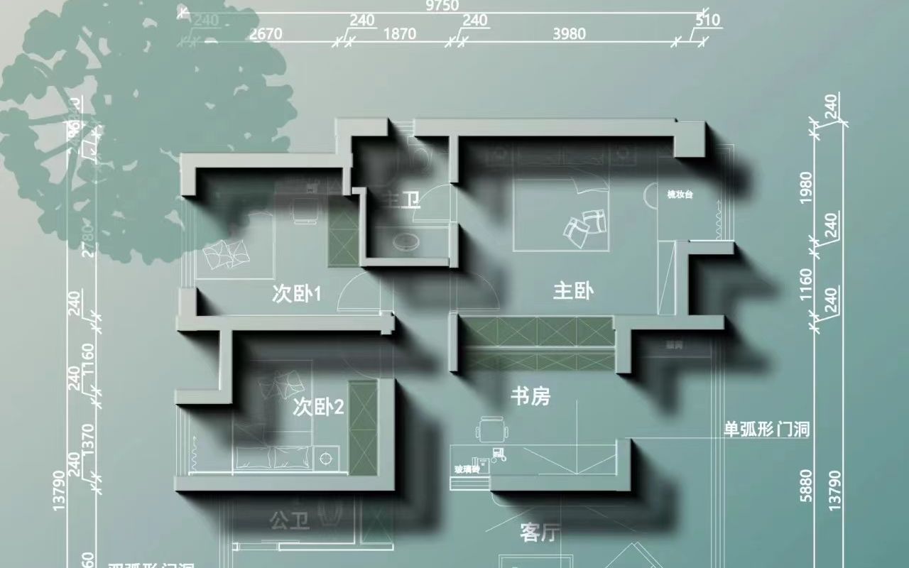 [图]【室内设计房子结构】房子设计的建筑结构分析、尺寸和设计要求、墙体、门窗、楼梯的尺寸