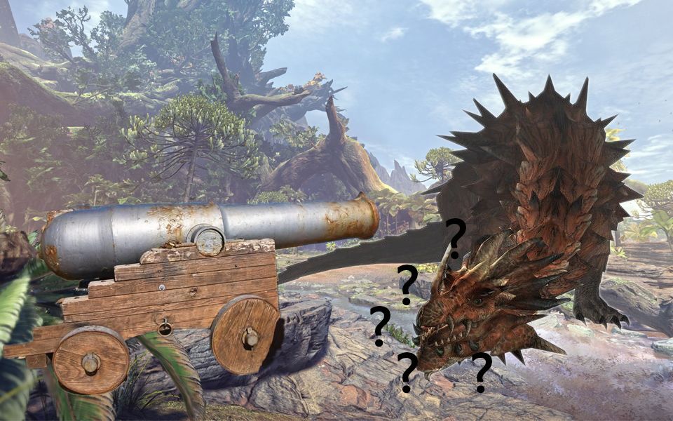 怪物猎人直播录像倒在意大利炮之下的老山龙