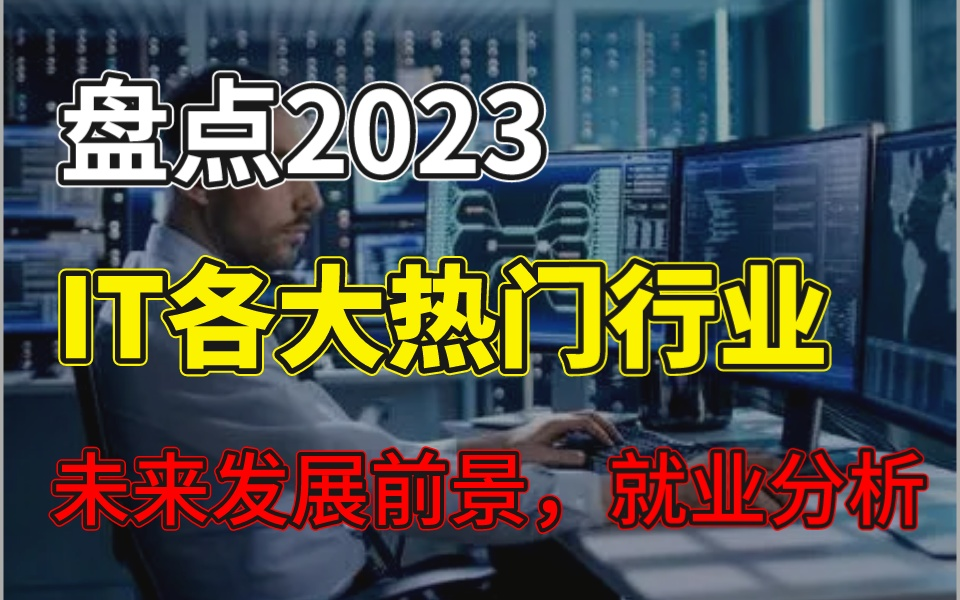 清华大牛马士兵盘点2023目前IT各大热门行业未来发展前景,就业分析!哔哩哔哩bilibili