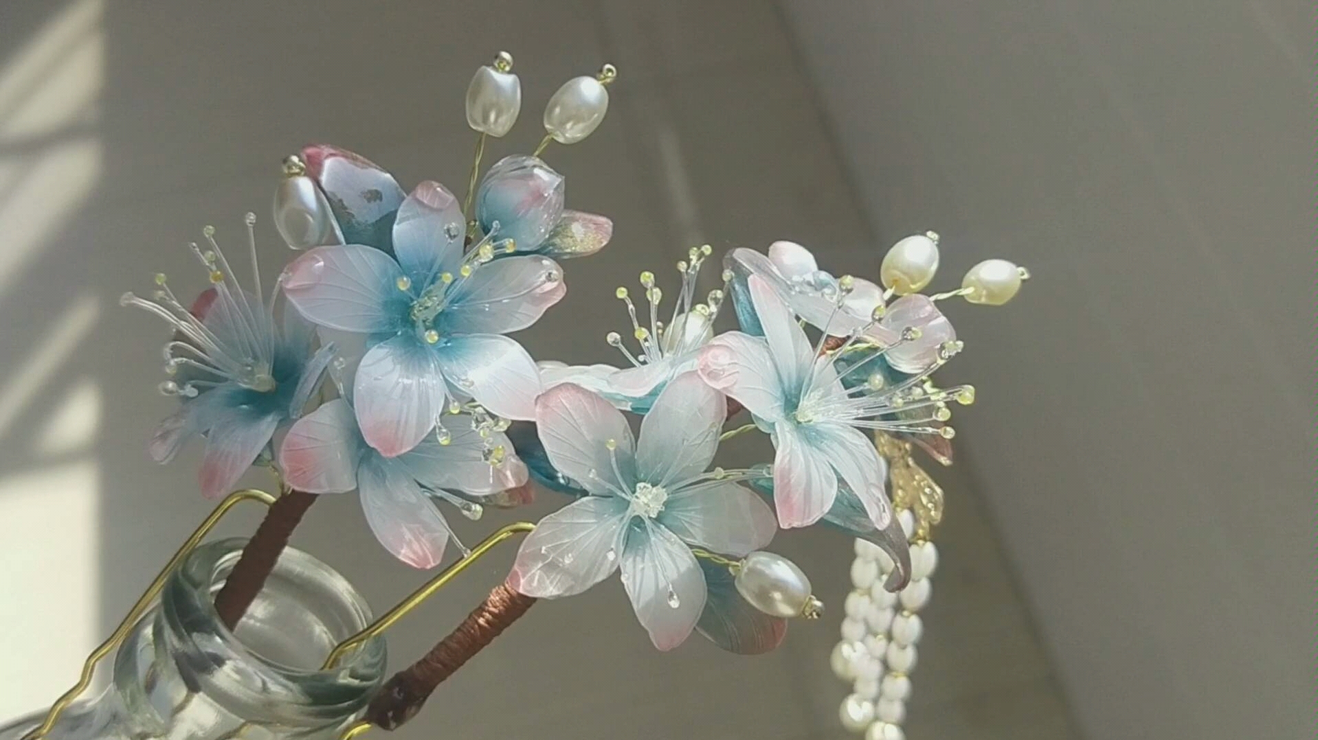 【热缩发簪】【滴胶】是不一样的梨花么