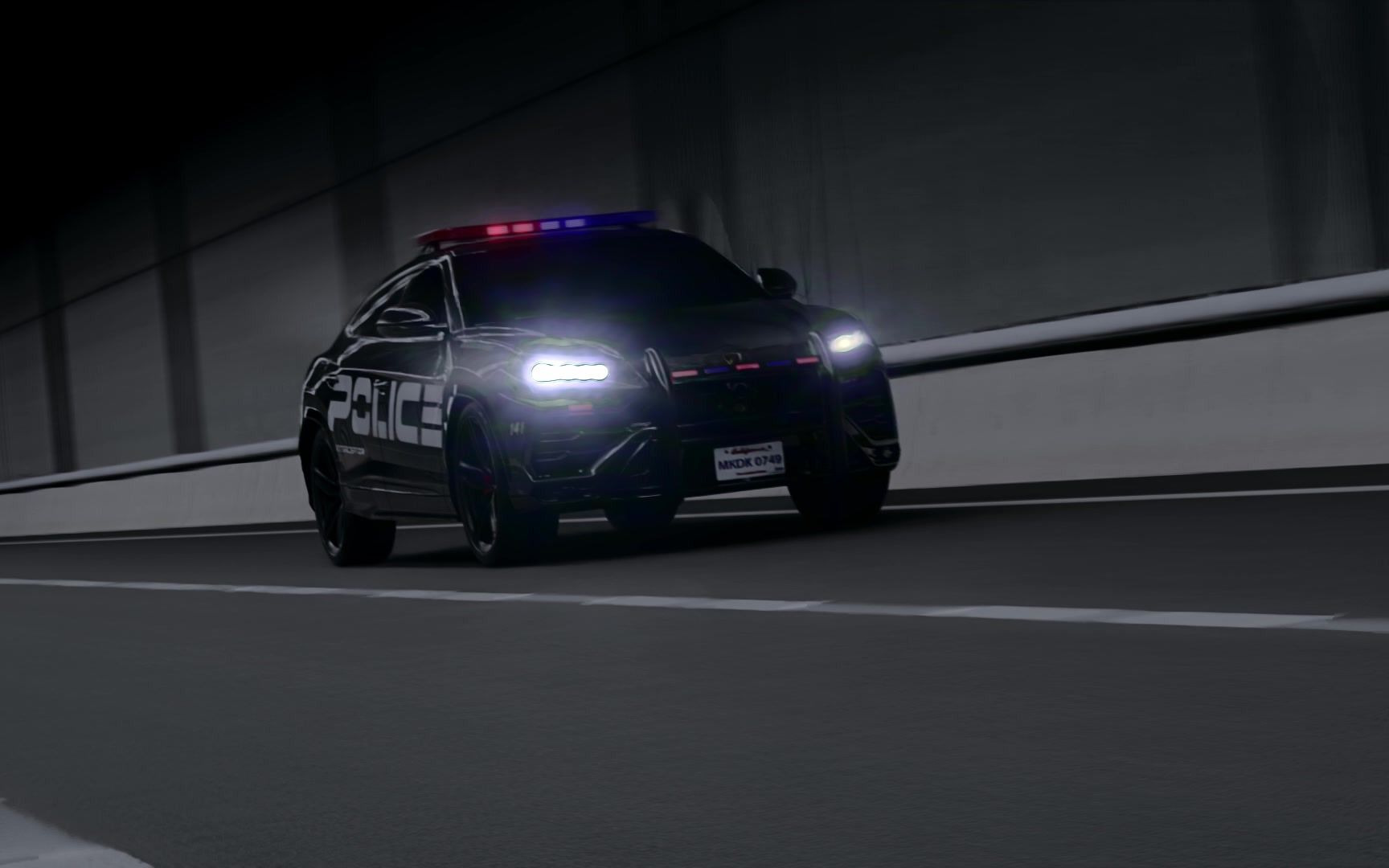 兰博基尼urus警车动画blender