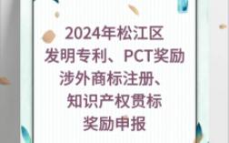 【松江区】:2024年松江区发明专利、PCT奖励、涉外商标注册、知识产权贯标奖励申报通知哔哩哔哩bilibili