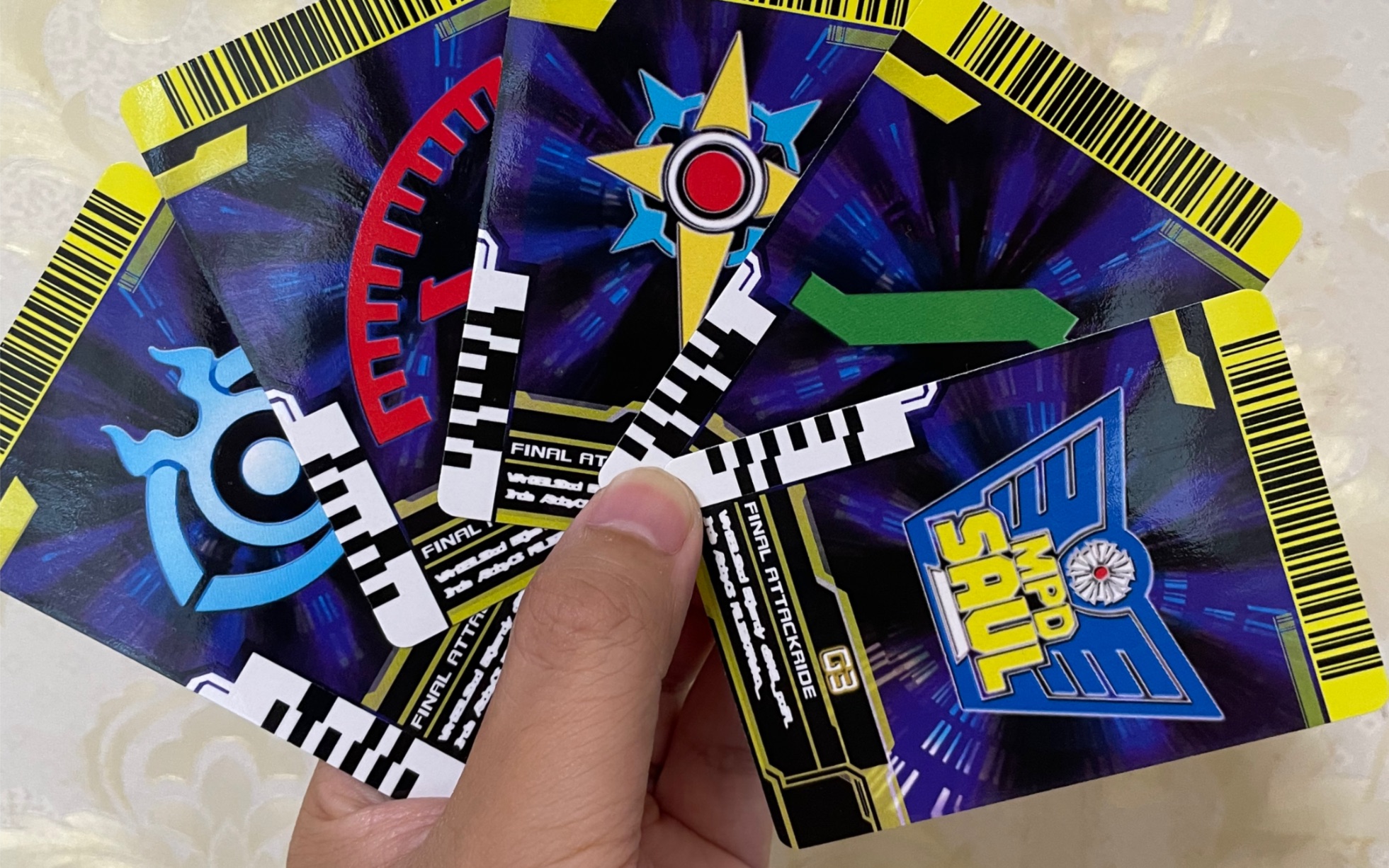 王小明的必杀之旅平成二骑补充篇万能decade自制卡二骑必杀卡片测试