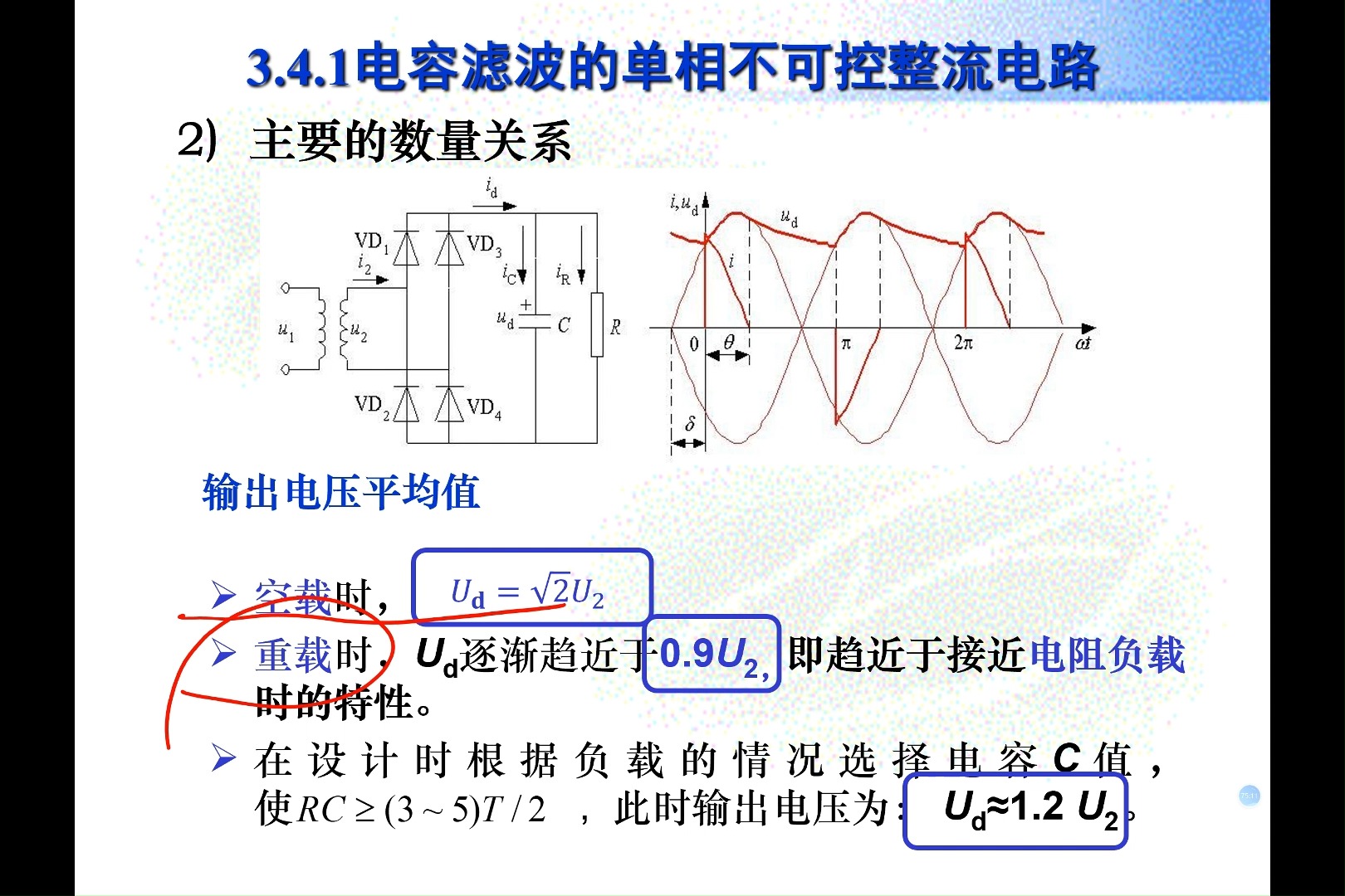 电容滤波波形图图片