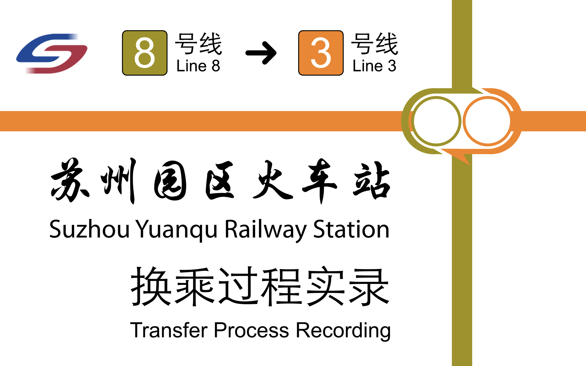 「仿佛置身于地面车站 开通三月纪念」【苏州轨道交通】苏州园区火车站 站换乘过程 8号线3号线哔哩哔哩bilibili