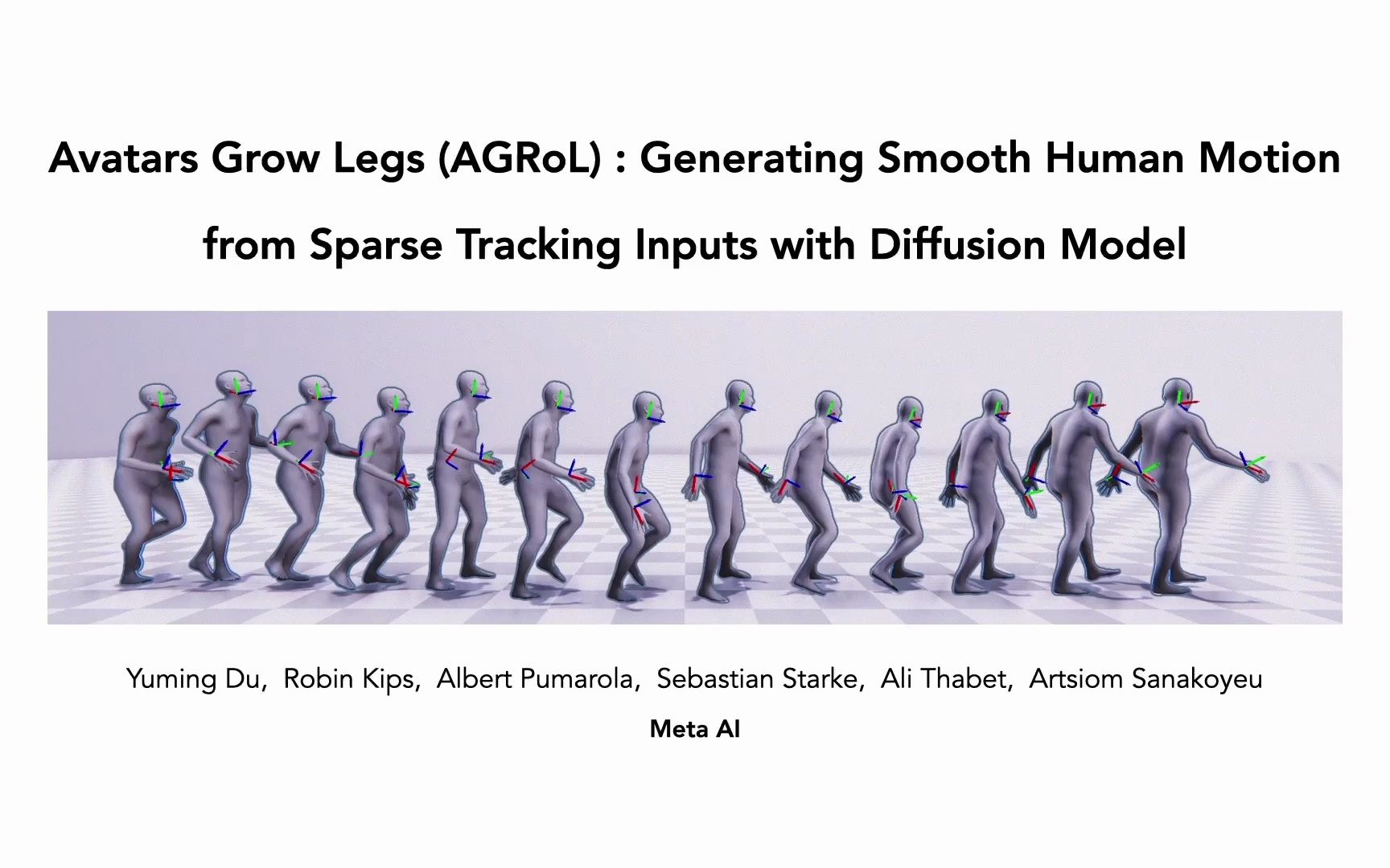 Meta AI 提出了一种基于算法的AR/VR全身追踪“AGRoL”哔哩哔哩bilibili