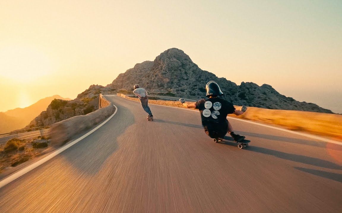 长板速降 夕阳下的双人速降 || the golden run | diego poncelet &