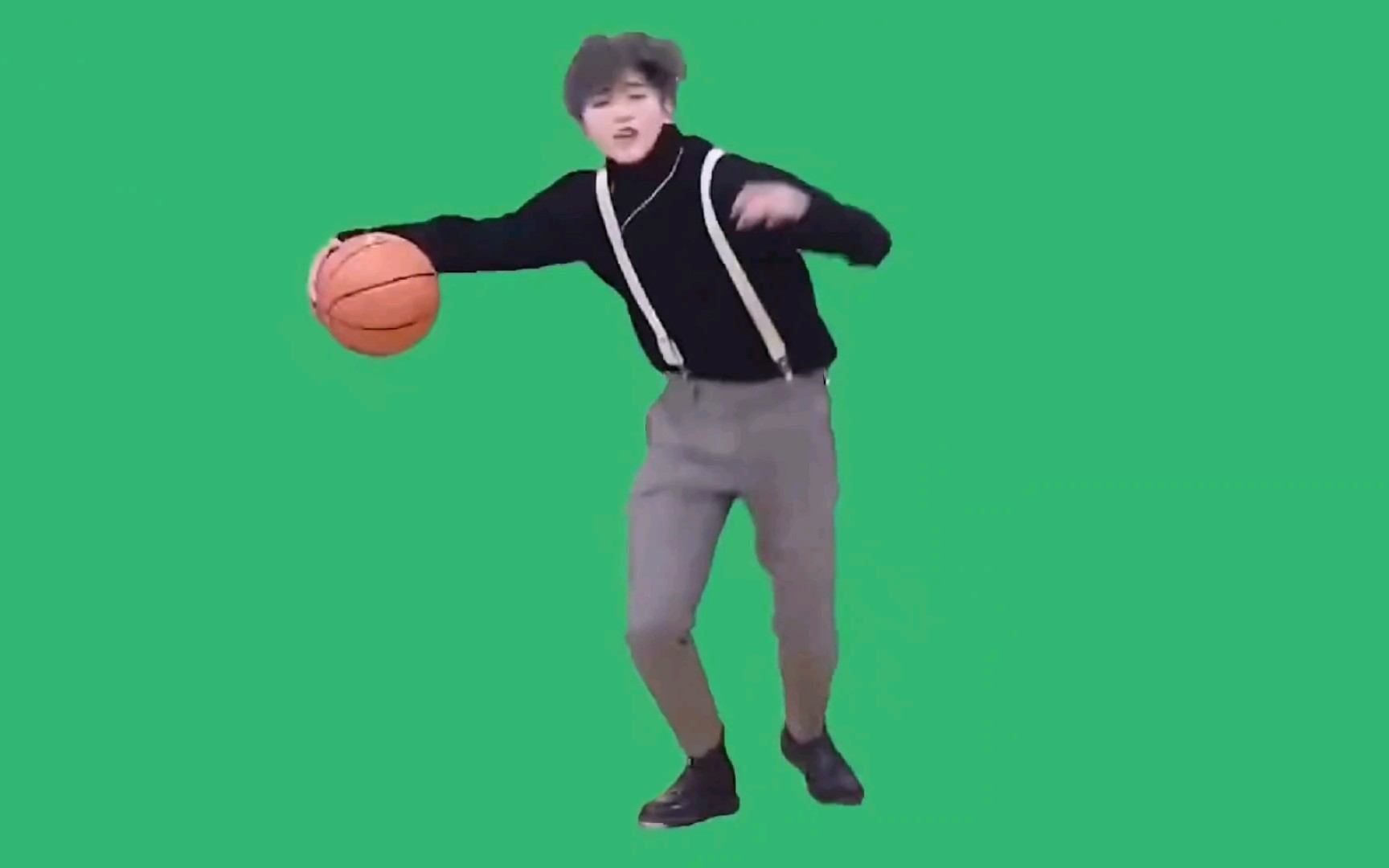 蔡徐坤打篮球息屏图片