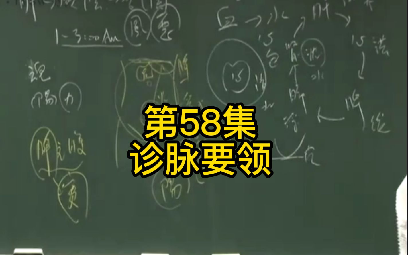 第58集:整个中yi的系统里面就是在分阴阳,滑浮为阳,濇沉是阴哔哩哔哩bilibili