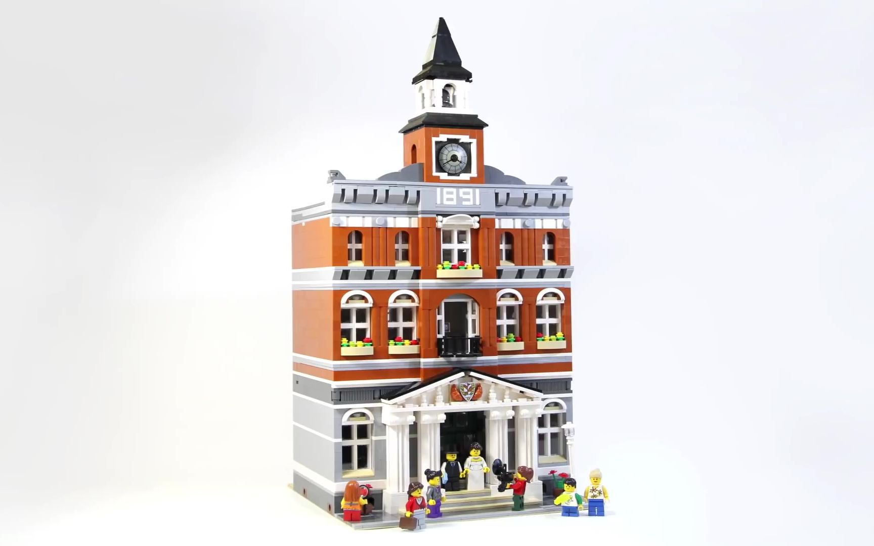 brickbuilder乐高速拼2012年街景10224市政厅creator