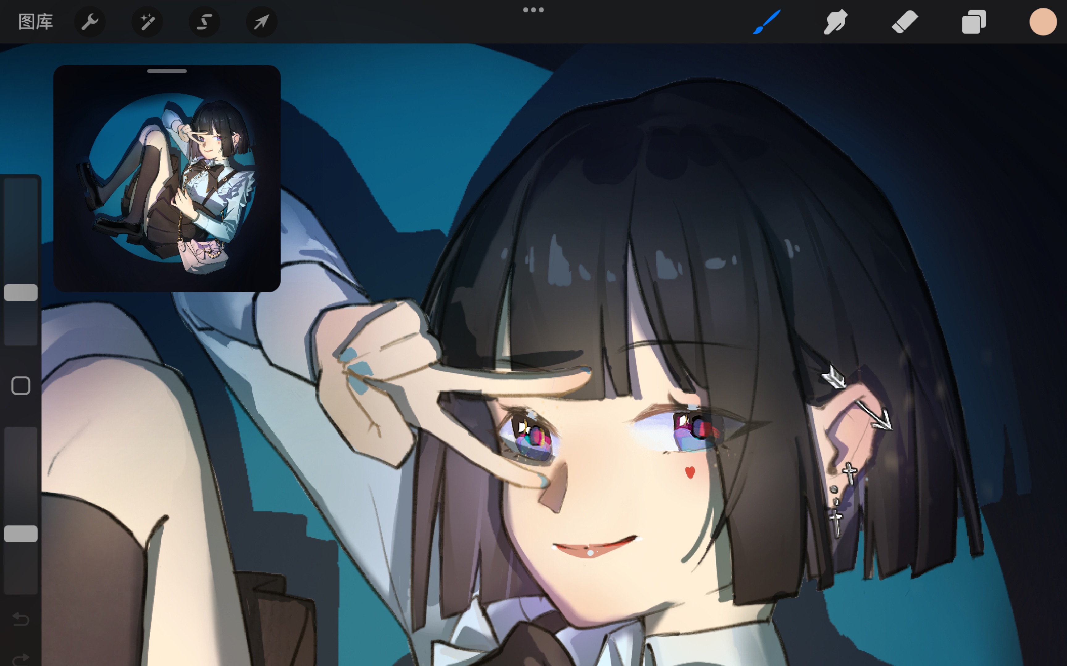 【procreate】关于闪光灯效果的实验作