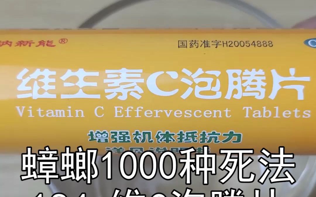 蟑螂感冒了,医生开的维C泡腾片,效果如何?#家庭版蟑螂粉哔哩哔哩bilibili