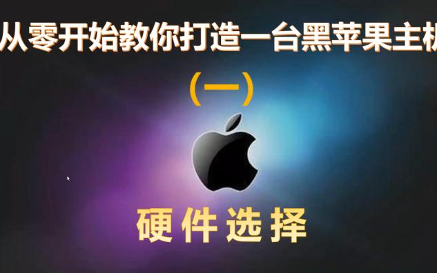 【从零开始教你打造一台黑苹果主机】(一)电脑主机硬件选择哔哩哔哩bilibili