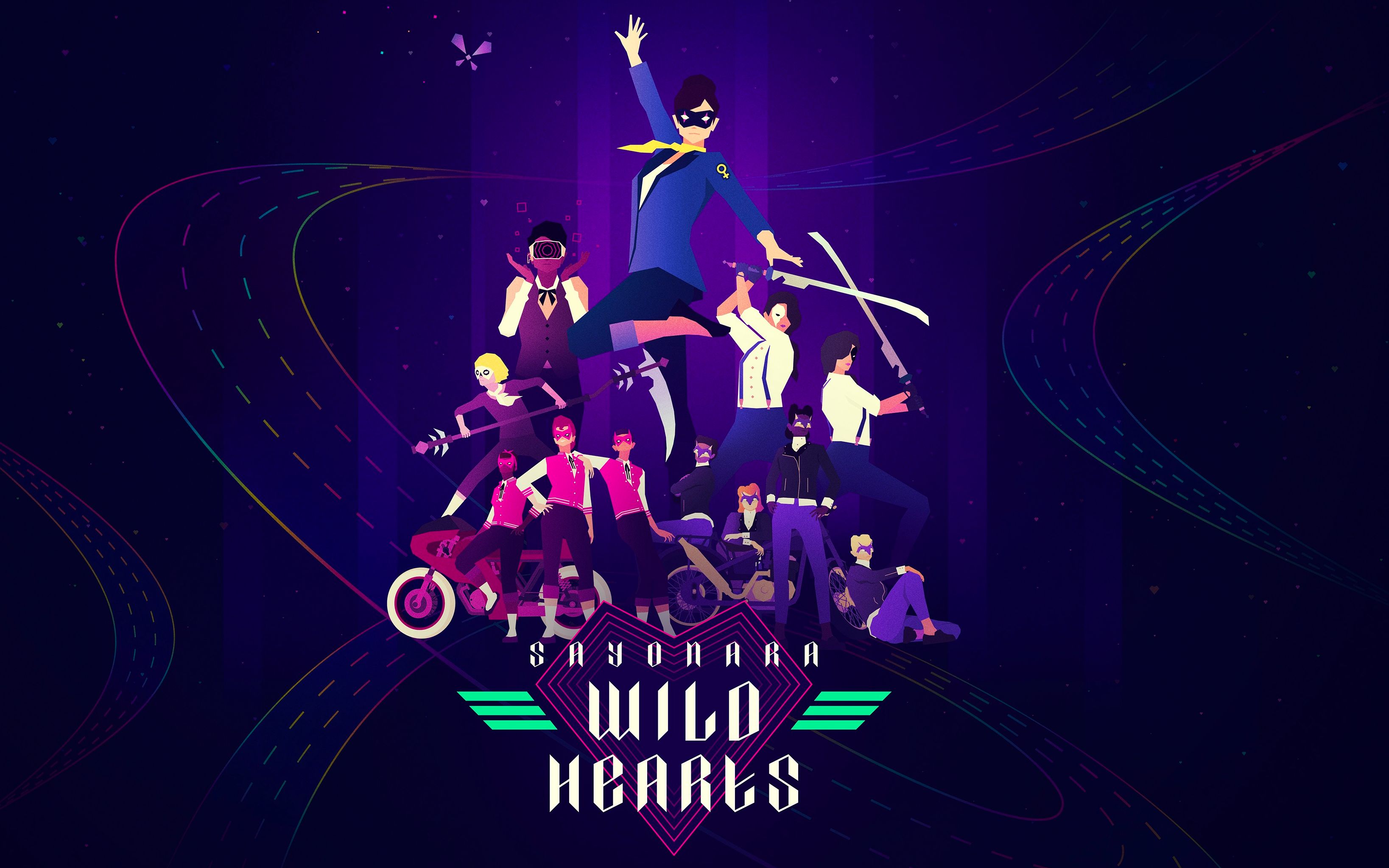 sayonara wild hearts 超炫酷关卡「begin again」gold rank评级视频