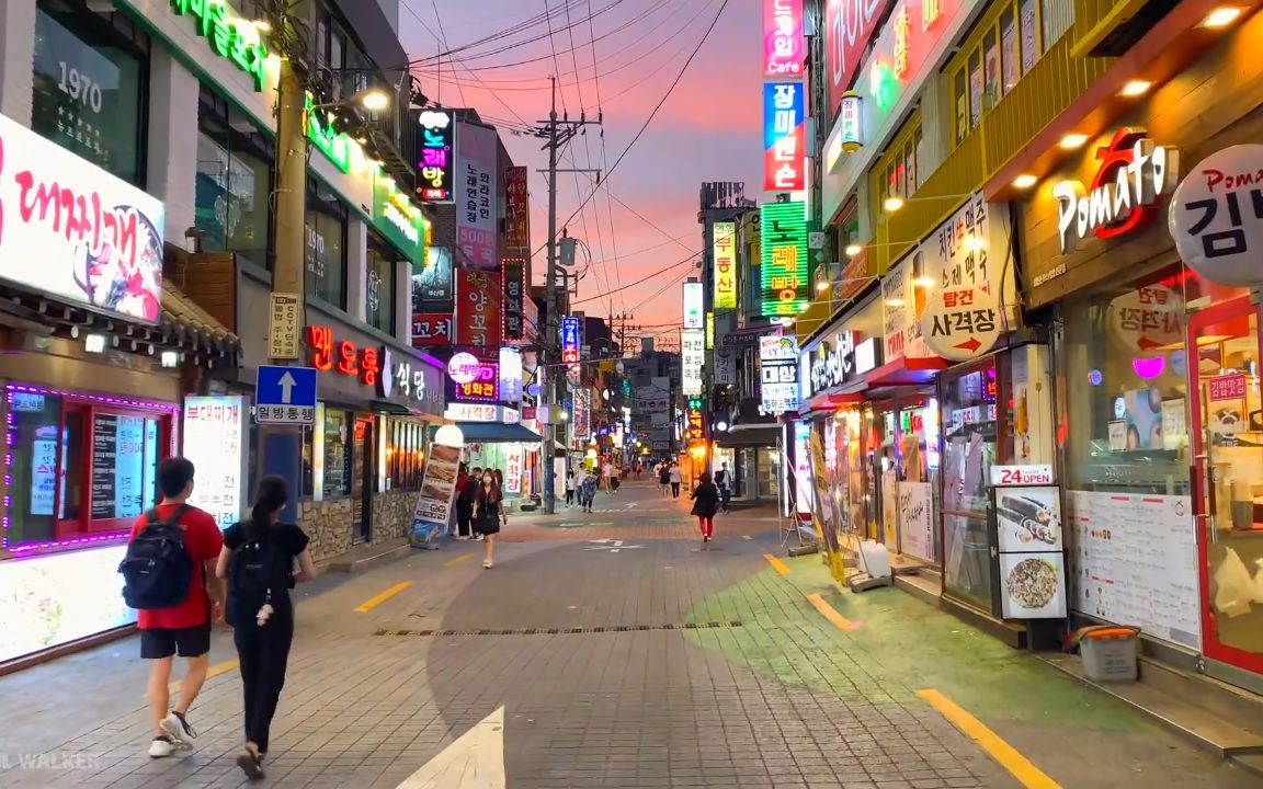 【超清韩国】漫步首尔信川区 梨花女子大学-商业街 2020.