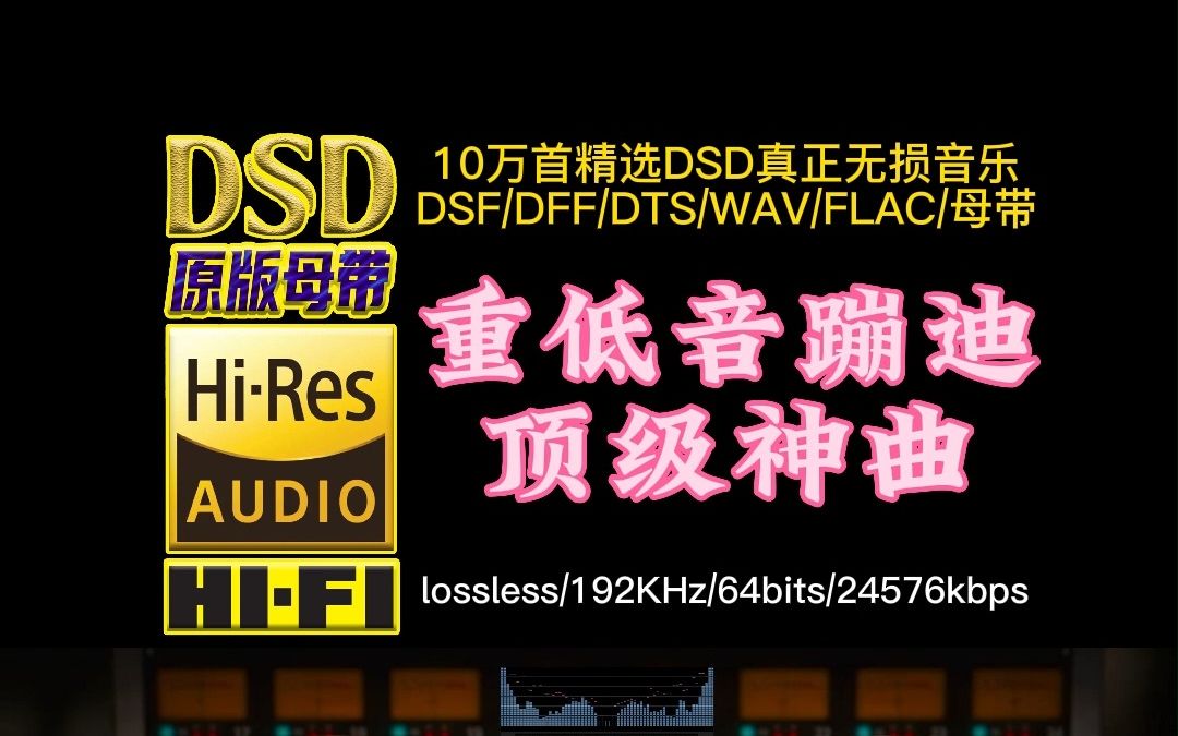 《重低音蹦迪顶级神曲 》DSD完整版【10万首精选真正DSD无损HIFI音乐,百万调音师制作】哔哩哔哩bilibili